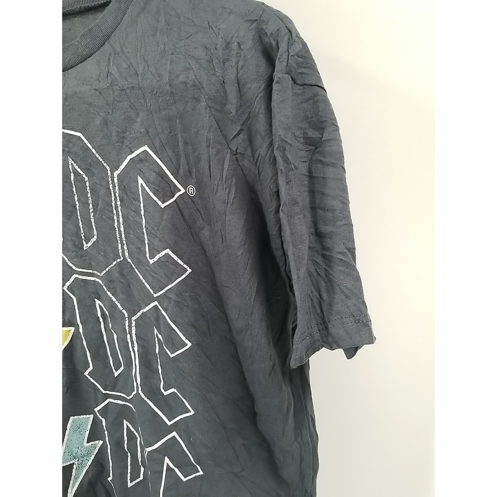 ACDC Short Sleeve Crew Neck Graphic Print Shirt Gray Adult Large - Picture 4 of 6